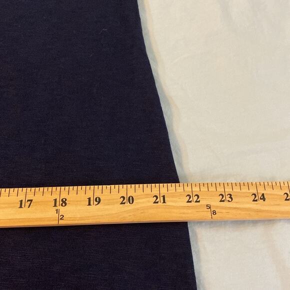 Talbots Nantucket Slub Knit Embroidered Shift Dress Navy Size LP - Picture 6 of 9